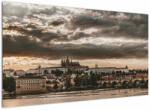 Mivali Tablou Castelului Praga în amurg, dintr-o bucată 120x70 cm (V020608V12070)