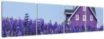Mivali Tablou cu câmp de lavanda, din patru bucăți 160x40 cm (V020406V16040)