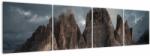 Mivali Tablou - Trei Dinți, Dolomiți Italieni, din patru bucăți 160x40 cm (V021677V16040)