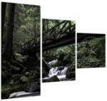 Mivali Tablou din pădurea neagră (cu ceas), din trei bucăți 90x70 cm cu ceas (V021686V9070C)