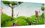 Mivali Tablou pe sticlă - Peisaj minunat, dintr-o bucată 100x50 cm pe sticlă (V023102V10050GD)