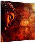Mivali Tablou - Buddha în nuanțe roșii, dintr-o bucată 50x50 cm (V023344V5050)