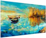 Mivali Tablou - Lacul cu bărci, dintr-o bucată 150x100 cm (V023297V150100)