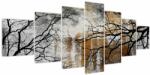 Mivali Tablou - Siluetă copac, din șapte bucăți 210x100 cm (V024042V210100)