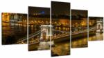 Mivali Tablou orașului nocturn, din cinci bucăți 150x80 cm (V020332V150805PCS)