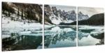 Mivali Tablou - lacul iarna, din trei bucăți 90x30 cm (V020181V9030)