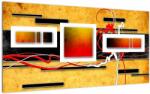 Mivali Tablou pe sticlă - Abstract, dintr-o bucată 100x50 cm pe sticlă (V022486V10050GD)
