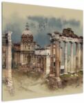 Mivali Tablou - Forumul Roman, Roma, Italia, dintr-o bucată 70x70 cm (V023204V7070)