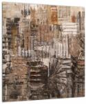 Mivali Tablou - Abstract, nuanțe maro, dintr-o bucată 40x40 cm (V023011V4040)