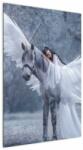 Mivali Tablou - Fata și unicorn, dintr-o bucată 60x90 cm (V023120V6090)