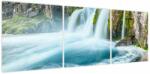 Mivali Tablou - Stânci și cascade, din trei bucăți 120x40 cm (V023760V12040)