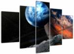 Mivali Tablou planetei în cosmos, din cinci bucăți 150x105 cm (V021362V150105)