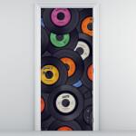 Mivali Fototapet pentru ușă - Discuri de gramofon (D021962D95205)