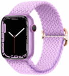  BStrap Elastic Nylon szíj Apple Watch 42/44/45mm, lila