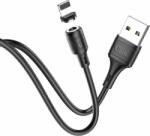 hoco. X52 USB-A apa - Lightning apa Adat és töltő kábel - Fekete (1m) (X52_8PIN_B)