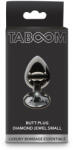 TABOOM anál dildó fekete kristállyal (S méret) - ovszer-vasarlas