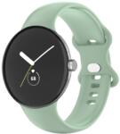  BUTTERFLY Curea din silicon pentru Google Pixel Watch / Pixel Watch 2 verde deschis