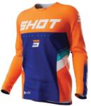 Shot Tricoul de motocross pentru copii Shot Raw Kid Tracer alb-albastru-albastru-fluo portocaliu (SHOA08-12E2-BK2)