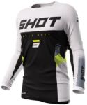 Shot Tricou de motocross Shot Contact Tracer negru-alb-alb-fluo galben (SHOA08-12B2-B02)