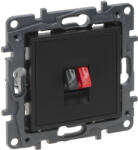 Legrand 863585 Niloé Step hangszóró aljzat, fekete (863585) - elektroprofishop