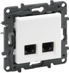 Legrand 863162 Niloé Step 2xRJ45 Cat. 6 FTP aljzat, fehér (863162)