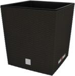 KOTARBAU Ghiveci de grădină din rattan cu inserție umbra 26x26 cm (M322)