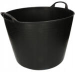 KOTARBAU Coș de rufe cu găleată flexibilă cu urechi negru 42 l (F090)