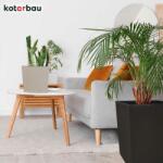 KOTARBAU Ghiveci de grădină din rattan cu inserție umbra 40x40 cm (M318)