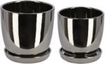 Kotarbau 2 Vase De Protecție Din Ceramică Cu Farfurie De Nucă ⌀13/⌀15 (zsy1229)