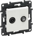 Legrand 863183 Niloé Step TV-SAT csillagpontos aljzat (1, 5 dB), fehér (863183) - elektroprofishop