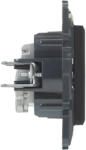 Legrand 863579 Niloé Step TV-R-SAT végzáró aljzat (10 dB), fekete (863579)