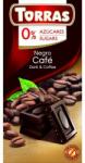 TORRAS kávés étcsokoládé hozzáadott cukor nélkül, édesítőszerrel 75g (TR 17)