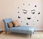 4 Decor Sticker - Femeia cu fluturi Decoratiune camera copii