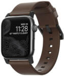 Nomad bőrszíj , Apple Watch 42 /44 / 45 / 49 mm - barna/fekete csat (OS-00491)