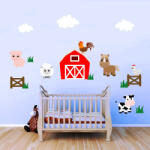 4 Decor Sticker Decorativ - Viata la tara Decoratiune camera copii