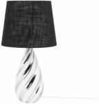 Beliani Fekete és ezüst kerámia asztali lámpa 65 cm VISELA