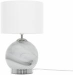 Beliani Fehér üveg asztali lámpa 40 cm UELE