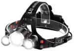 MG LC4 LED fejlámpa, fekete