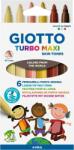 CARIOCA , nuante tonurile pielii, 6buc/cutie, GIOTTO Turbo Maxi (GT-000527000)