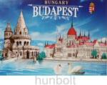  Budapest látványosságai hűtőmágnes 9x6, 5 cm - Halászbástya és Parlament