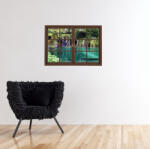 4 Decor Sticker fereastra - Lacurile Plitvice Decoratiune camera copii