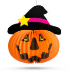 Family Halloween-i tökös lampion - kalapban - akasztható - 26 cm Family 58137B (58137B)