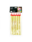 Triplex Artificii pentru tort aurii 18 cm set 6 buc (TXF637)
