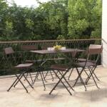 vidaXL 6 db polyrattan összecsukható bisztrószék (3152116)