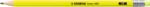STABILO Swano Neon sárga hatszögletű grafitceruza radírral HB (4907/HB-24)