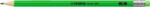 STABILO Swano Neon zöld hatszögletű grafitceruza radírral HB (4907/HB-33)
