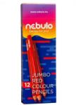 Nebulo Jumbo háromszögletű piros színes ceruza (JPC-TR-1)