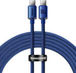 Baseus USB-C-kábel a USB-C Baseus Crystal Shine, 100W, 2m (kék)