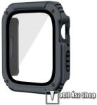 Apple Watch Series 7 45mm, Okosóra műanyag védőtok, 9H üvegfólia, Szürke