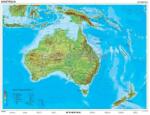 Stiefel Ausztrália és Óceánia domborzata + vaktérkép DUO (47517) - iskolaellato